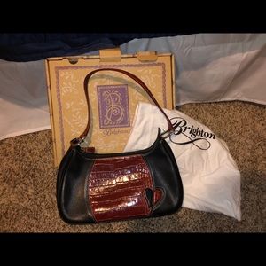 Brighton HILDA Heritage Heart Red Handbag